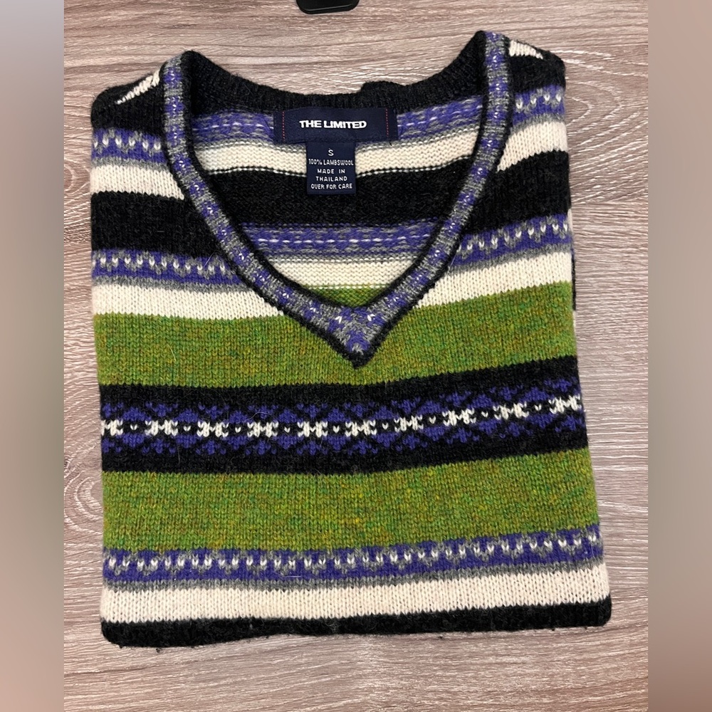 [VINTAGE] The Limited | 100% Lambswool sweater vest | Size Small